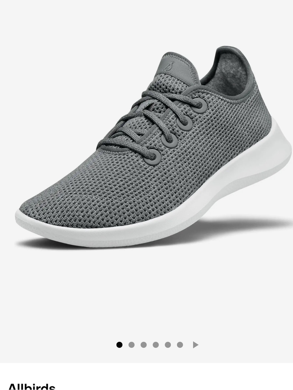 Allbirds Tree Runner In Mist And White Nib